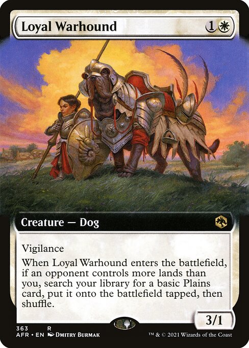 忠実な軍用犬/Loyal Warhound [AFR-BF][拡張アート][FOIL]