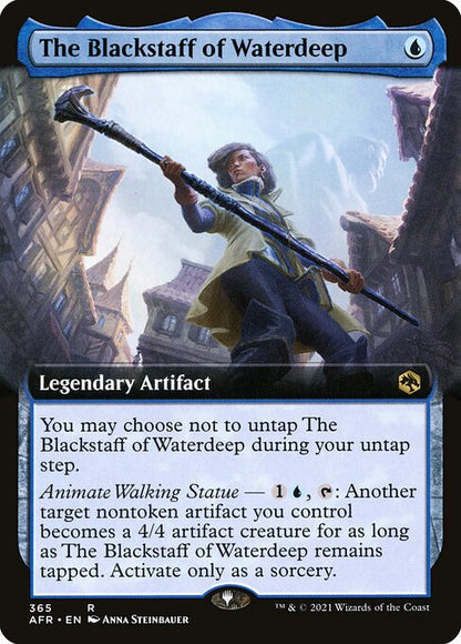 ウォーターディープの黒杖/The Blackstaff of Waterdeep [AFR-BF][拡張アート]