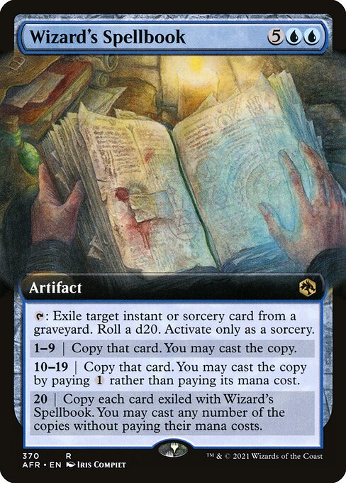 ウィザードの呪文書/Wizard's Spellbook [AFR-BF][拡張アート][FOIL]