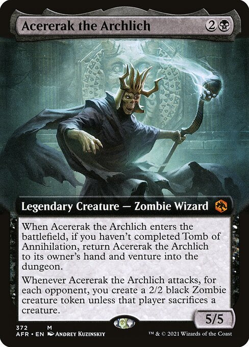 アーチリッチ、アサーラック/Acererak the Archlich [AFR-BF][拡張アート][FOIL]