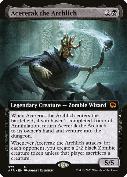 アーチリッチ、アサーラック/Acererak the Archlich [AFR-BF][拡張アート][FOIL]