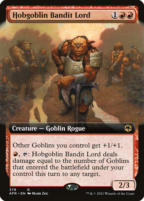 ホブゴブリンの山賊の頭/Hobgoblin Bandit Lord [AFR-BF][拡張アート][FOIL]