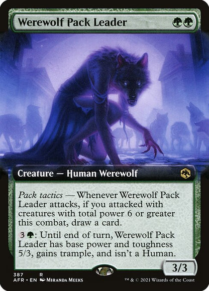 群れ率いの人狼/Werewolf Pack Leader [AFR-BF][拡張アート]