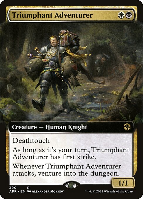 勝利した冒険者/Triumphant Adventurer [AFR-BF][拡張アート][FOIL]