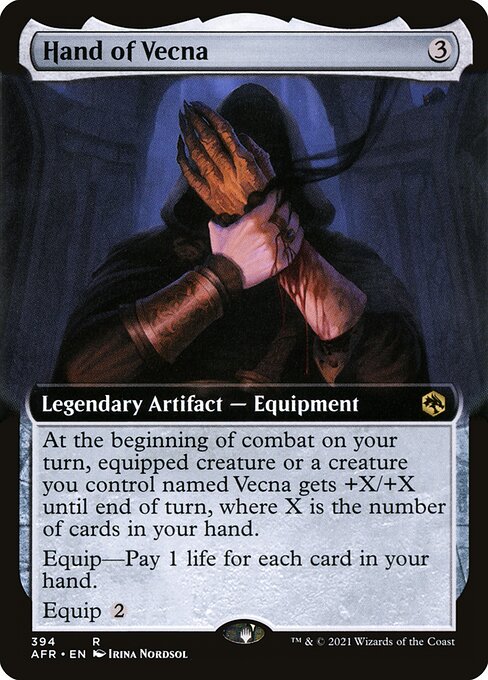 ハンド・オヴ・ヴェクナ/Hand of Vecna [AFR-BF][拡張アート][FOIL]