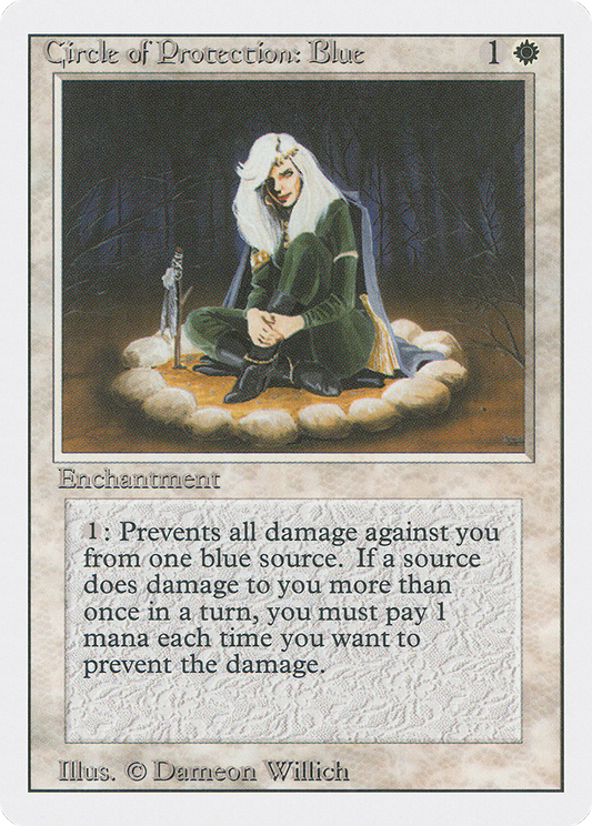 青の防御円/Circle of Protection: Blue [3ED]