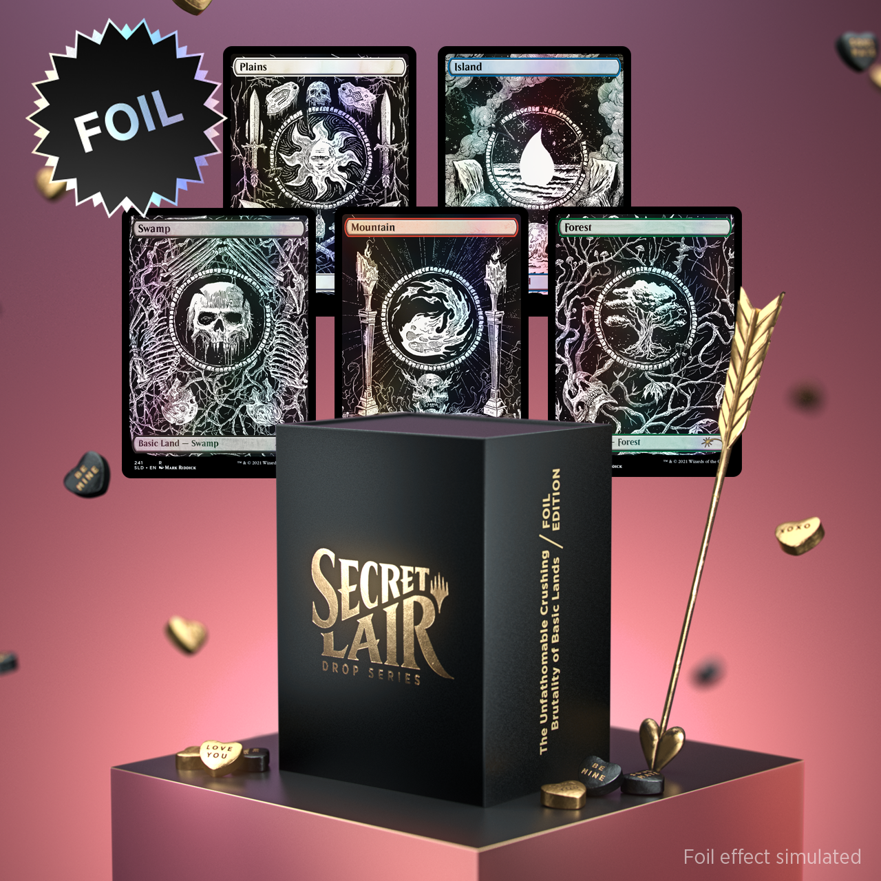 Secret Lair「The Unfathomable Crushing Brutality of Basic Lands Foil Edition」