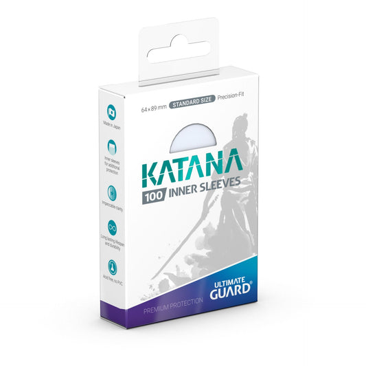 Katana Inner Sleeves Standard Size Transparent 100枚入り [UGD011337]