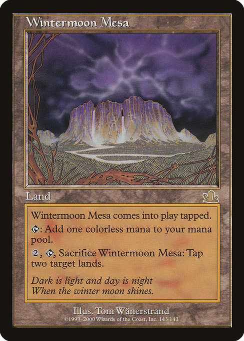 冬月台地/Wintermoon Mesa [PCY]