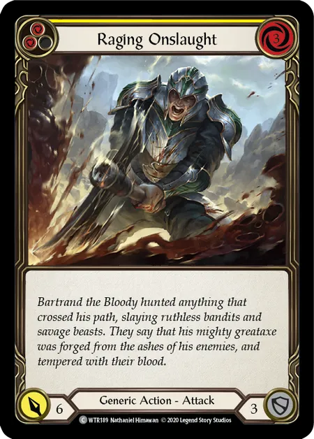 [Generic]Raging Onslaught [黄][WTR-UL][Rainbow Foil]