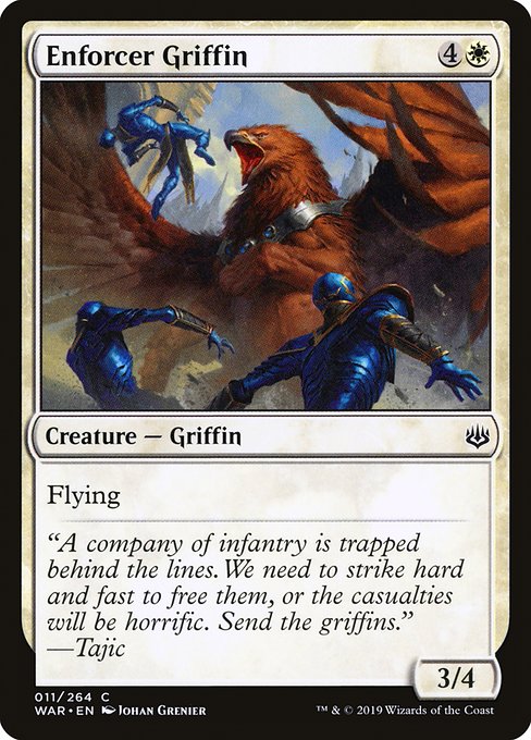 執行官のグリフィン/Enforcer Griffin [WAR] [FOIL]