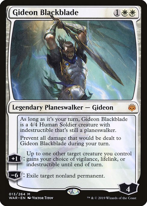 黒き剣のギデオン/Gideon Blackblade [WAR]