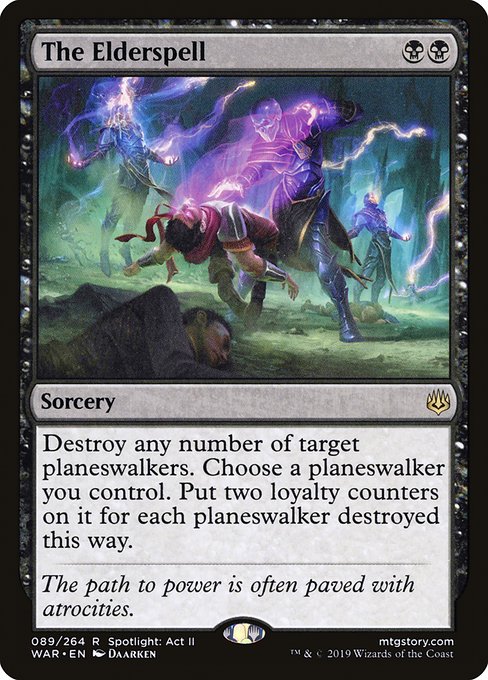 古呪/The Elderspell [プレリリース] [WAR] [FOIL]