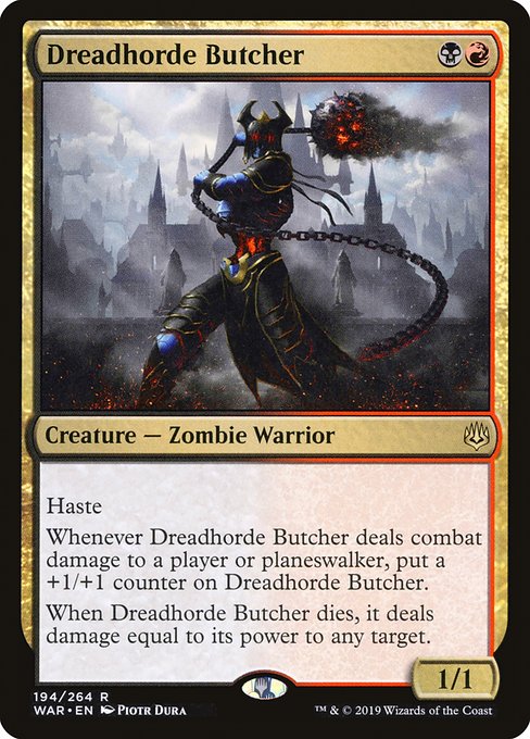戦慄衆の解体者/Dreadhorde Butcher [WAR]