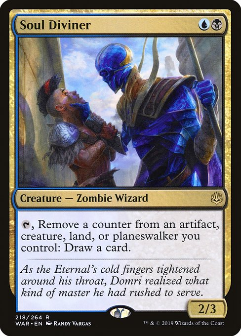 魂の占者/Soul Diviner [プレリリース] [WAR] [FOIL]