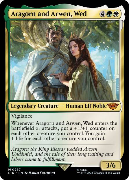 契り結びし、アラゴルンとアルウェン/Aragorn and Arwen, Wed [LTR] [FOIL]