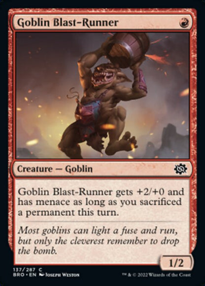 ゴブリンの爆風走り/Goblin Blast-Runner [BRO][FOIL]