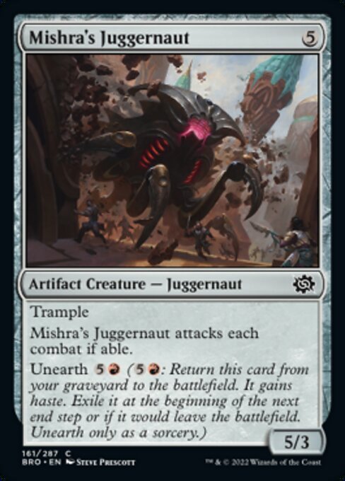 ミシュラの巨大戦車/Mishra's Juggernaut [BRO][FOIL]