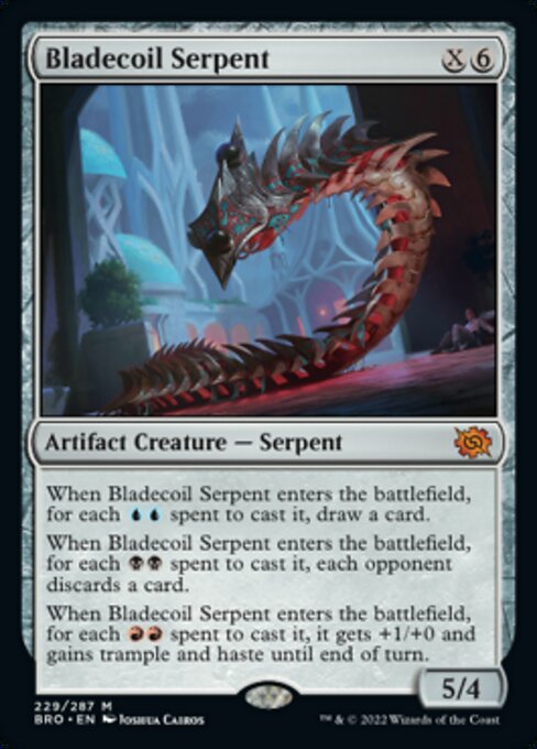 刃とぐろの蛇/Bladecoil Serpent [BRO][FOIL]