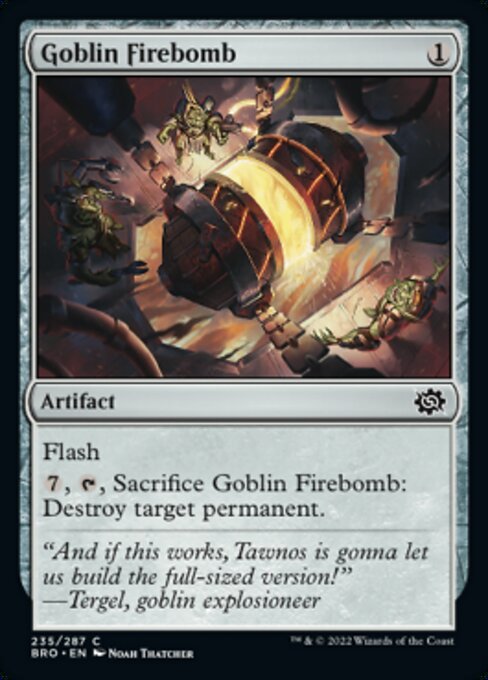 ゴブリンの焼夷弾/Goblin Firebomb [BRO][FOIL]