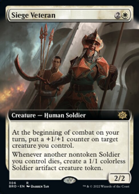 包囲の古参兵/Siege Veteran [BRO-BF][拡張アート][FOIL]