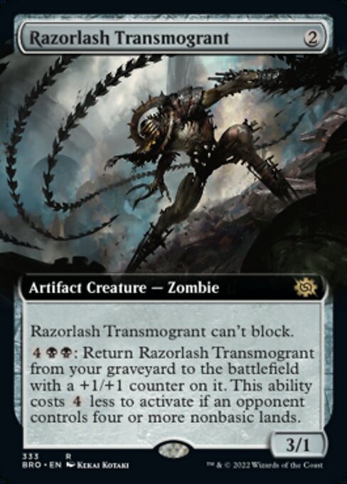 剃刀鞭の人体改造機/Razorlash Transmogrant [BRO-BF][拡張アート]