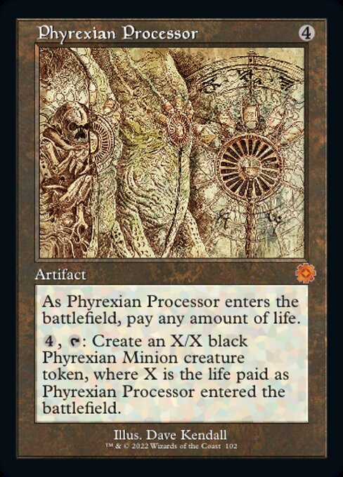 ファイレクシアの処理装置/Phyrexian Processor [BRO-Retro][設計図][FOIL]