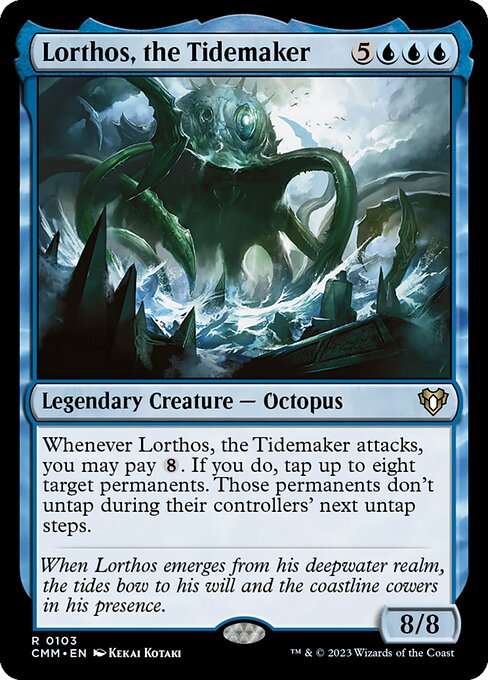 潮汐を作るもの、ロートス/Lorthos, the Tidemaker [CMM] [FOIL]