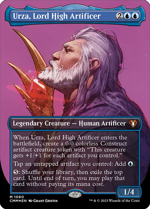 最高工匠卿、ウルザ/Urza, Lord High Artificer [CMM] [FOIL][テクスチャー]