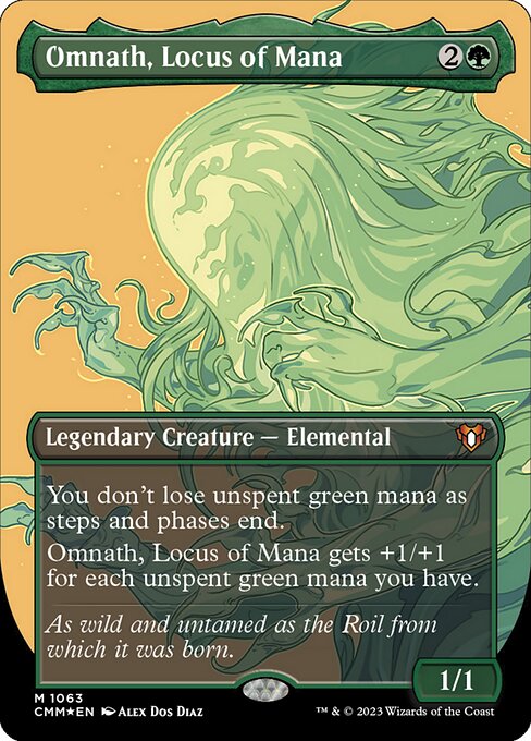マナの座、オムナス/Omnath, Locus of Mana [CMM] [FOIL][テクスチャー]