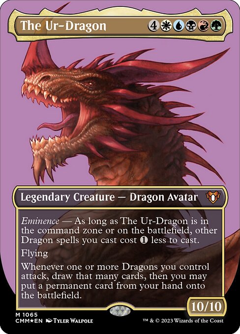 始祖ドラゴン/The Ur-Dragon [CMM] [FOIL][テクスチャー]