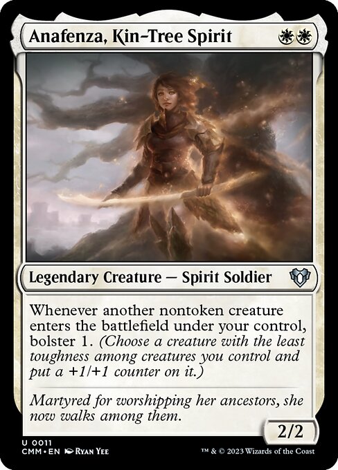 族樹の精霊、アナフェンザ/Anafenza, Kin-Tree Spirit [CMM] [FOIL]