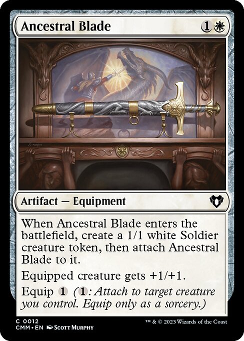 祖先の刃/Ancestral Blade [CMM] [FOIL]