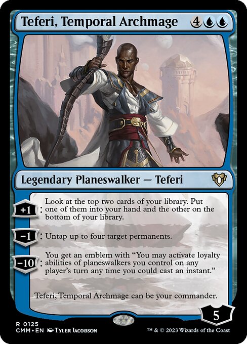 時間の大魔道士、テフェリー/Teferi, Temporal Archmage [CMM] [FOIL]
