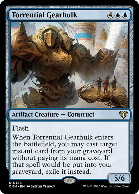 奔流の機械巨人/Torrential Gearhulk [CMM] [FOIL]