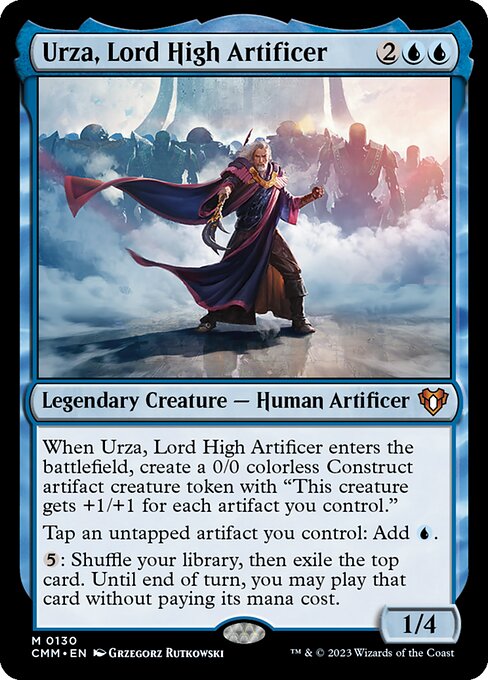 最高工匠卿、ウルザ/Urza, Lord High Artificer [CMM] [FOIL]