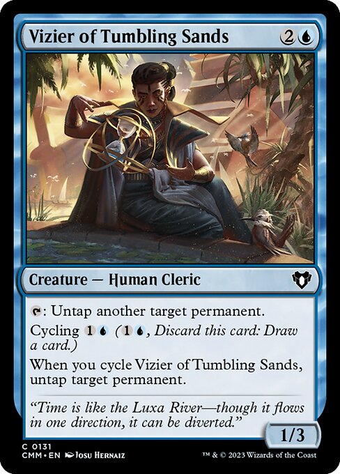 砂時計の侍臣/Vizier of Tumbling Sands [CMM] [FOIL]