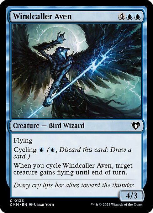 風呼びのエイヴン/Windcaller Aven [CMM] [FOIL]