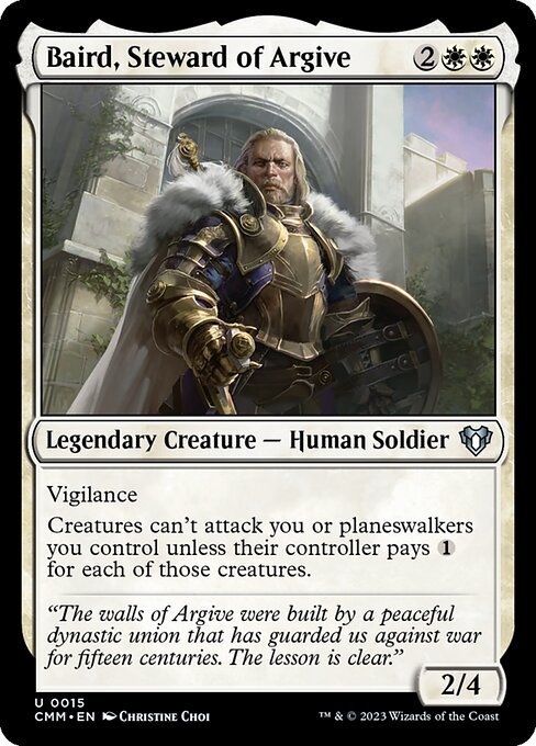 アルガイヴ国家執事、ベイルド/Baird, Steward of Argive [CMM] [FOIL]