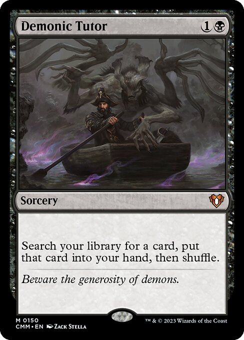 悪魔の教示者/Demonic Tutor [CMM] [FOIL]