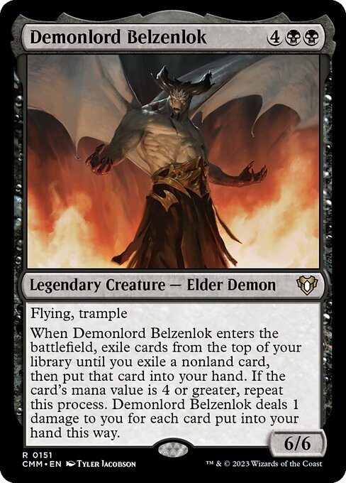 悪魔王ベルゼンロック/Demonlord Belzenlok [CMM] [FOIL]