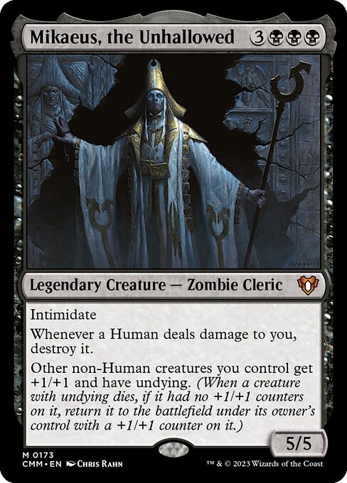 不浄なる者、ミケウス/Mikaeus, the Unhallowed [CMM] [FOIL]