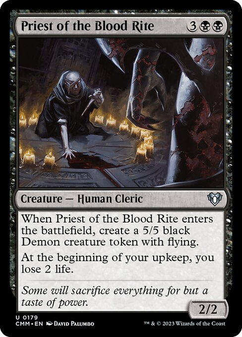 血の儀式の司祭/Priest of the Blood Rite [CMM] [FOIL]