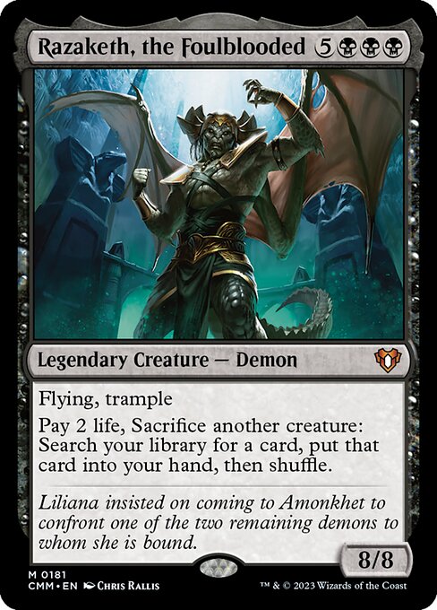 穢れた血、ラザケシュ/Razaketh, the Foulblooded [CMM] [FOIL]