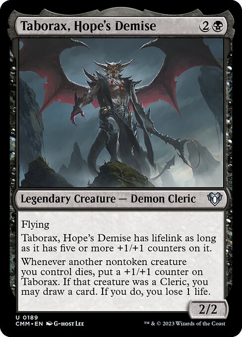 希望の死、タボラックス/Taborax, Hope's Demise [CMM] [FOIL]