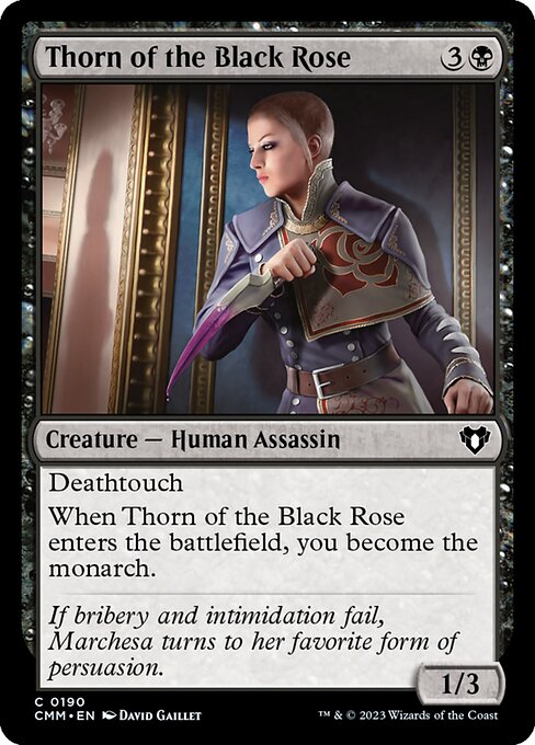 黒薔薇の棘/Thorn of the Black Rose [CMM] [FOIL]