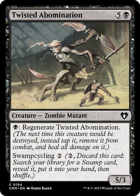よじれた嫌悪者/Twisted Abomination [CMM] [FOIL]