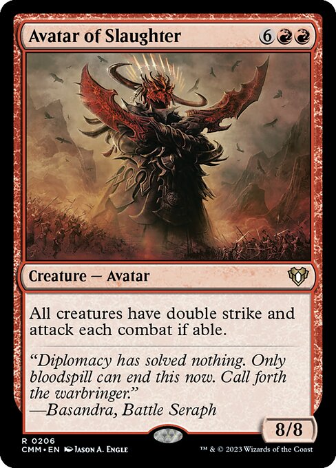 殺戮の化身/Avatar of Slaughter [CMM] [FOIL]