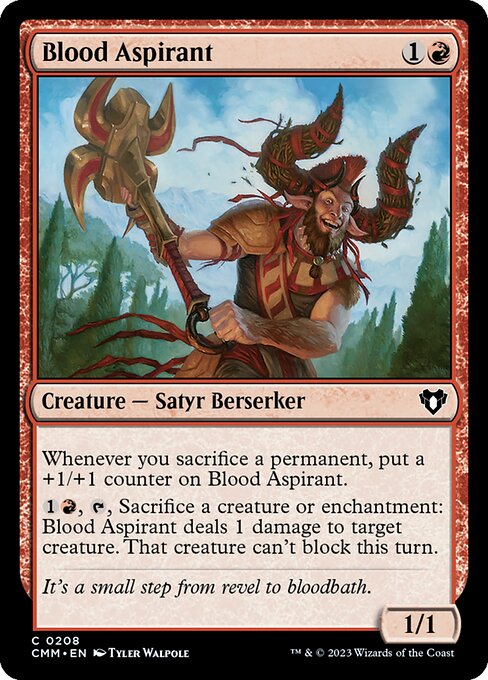 血の野心家/Blood Aspirant [CMM] [FOIL]