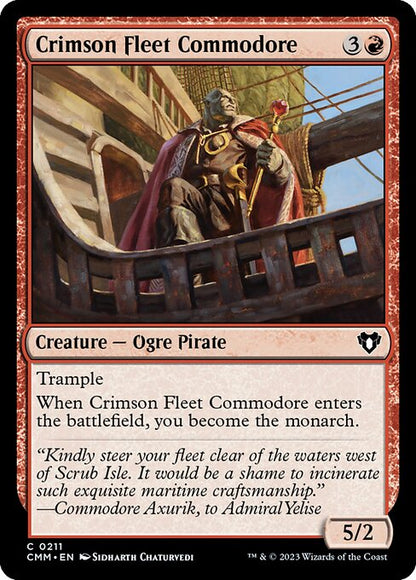 真紅艦隊の准将/Crimson Fleet Commodore [CMM] [FOIL]